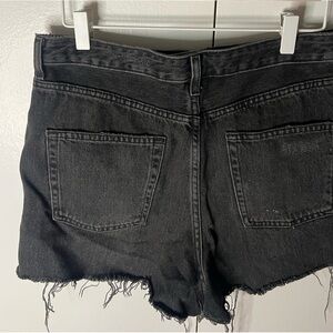 Topshop Distressed Mom Shorts